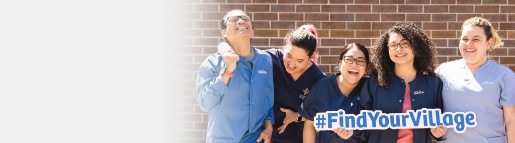 DaVita teammates smiling together